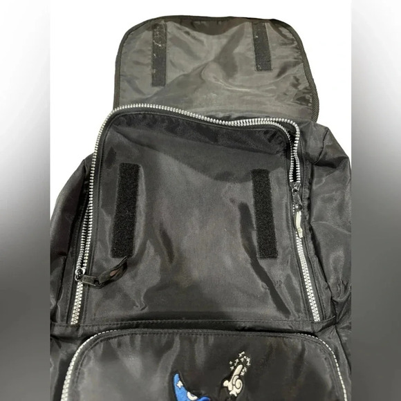 Walt Disney World Fantasia Mickey Mouse Embroidered Nylon Large Kids Backpack - Picture 2 of 9